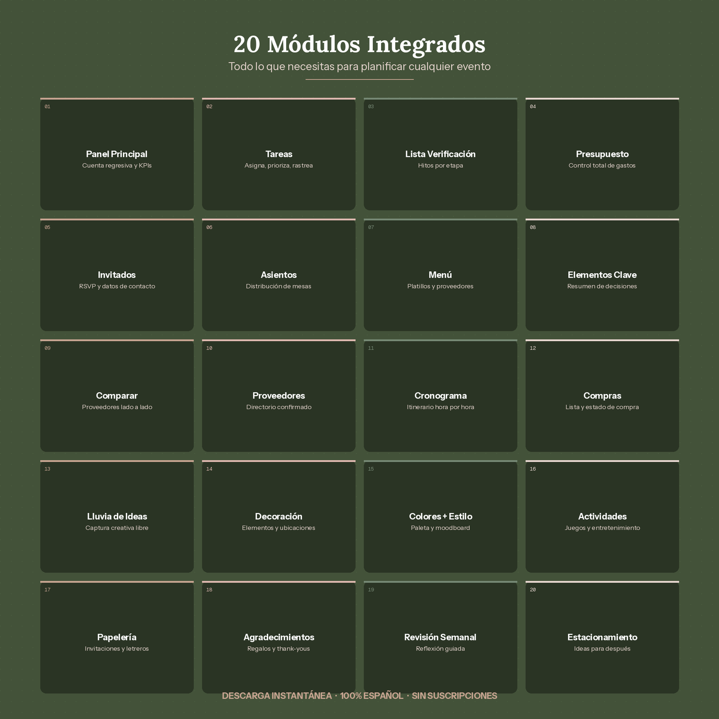 El Planificador de Eventos Definitivo 2026 · Planificador Digital Interactivo (Español)