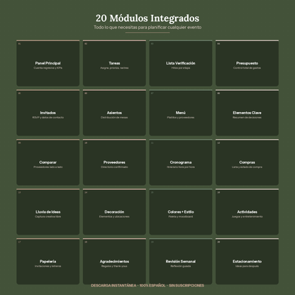 El Planificador de Eventos Definitivo 2026 · Planificador Digital Interactivo (Español)